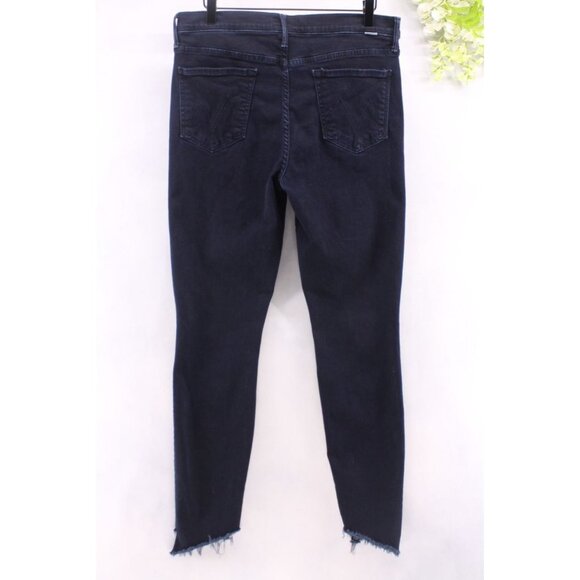 Mother Women's The Stunner Zip Two Step Fray Holding Hands Indigo Blue Sz 31 - Picture 2 of 11